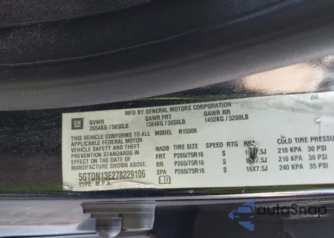 2007 Hummer H3 Suv z USA, uszkodzony, nr VIN 5GTDN13E278229106